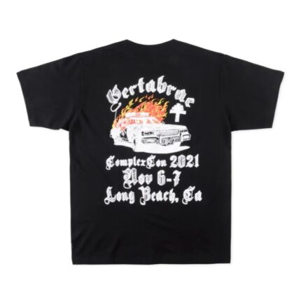 Vertabrae Nothing Without it Fire T-shirt Black (2)