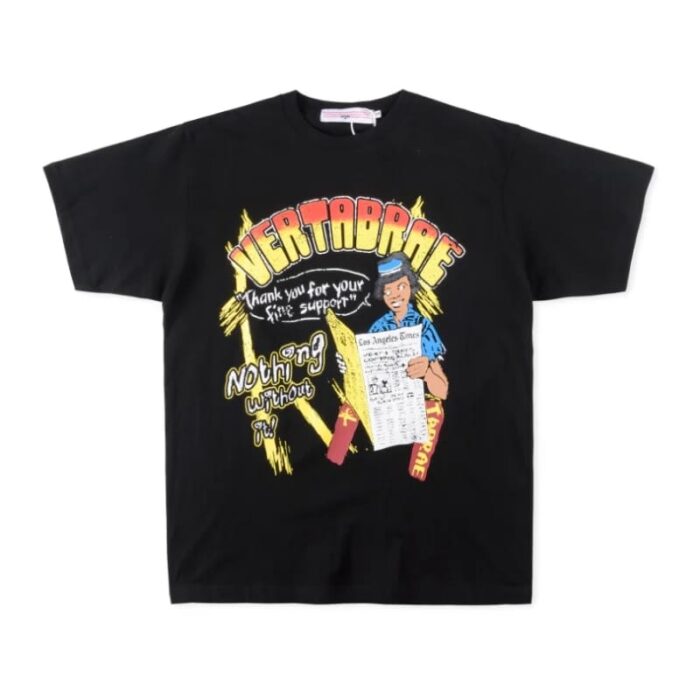 Vertabrae Nothing Without it Fire T-shirt Black (2)