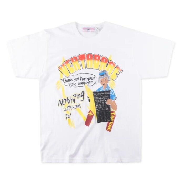 Vertabrae Nothing Without it Fire T-shirt White (1)