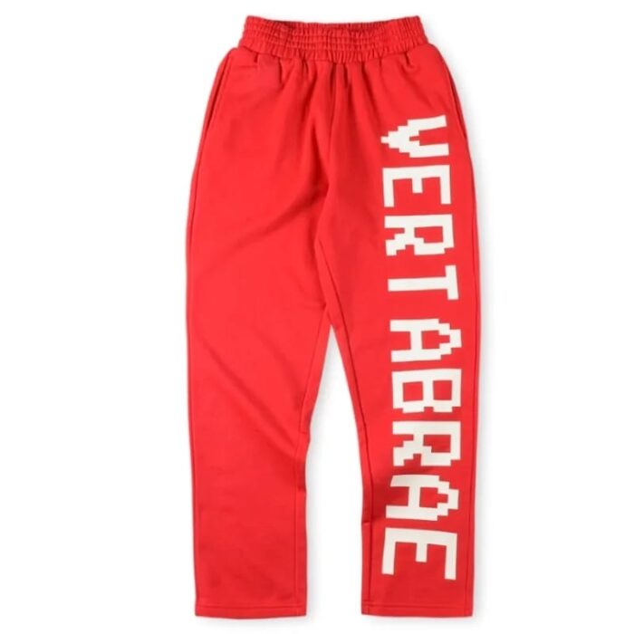 Vertabrae Red with White Logo Sweatpant