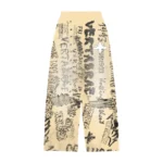 VERTABRAE- Ivory Graffiti SweatsPants