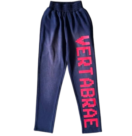 Vertabrae Navy Blue with Red Logo Sweatpant