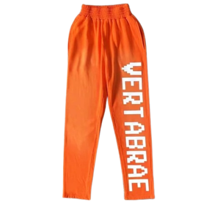 Vertabrae Orange with White Logo Sweatpant