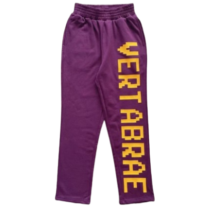 Vertabrae Purple With Logo Sweatpant